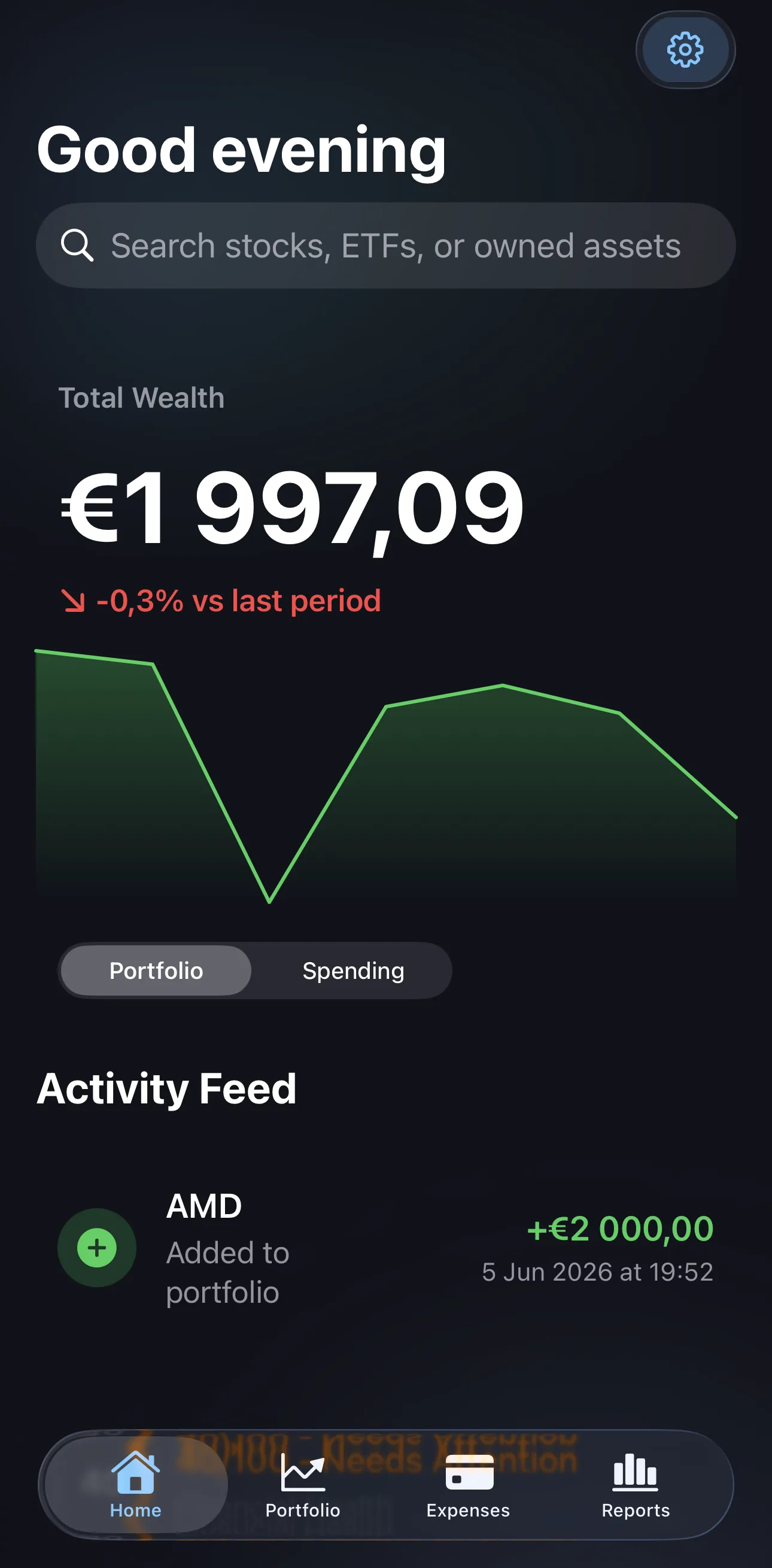 Dashboard signals